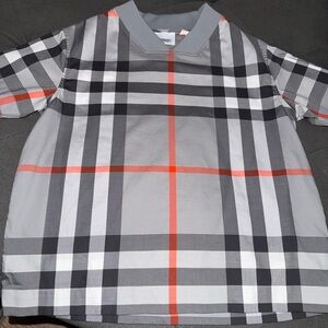 Burberry Gray and Red Plaid Shirt (SHIRT ONLY)
Worn once